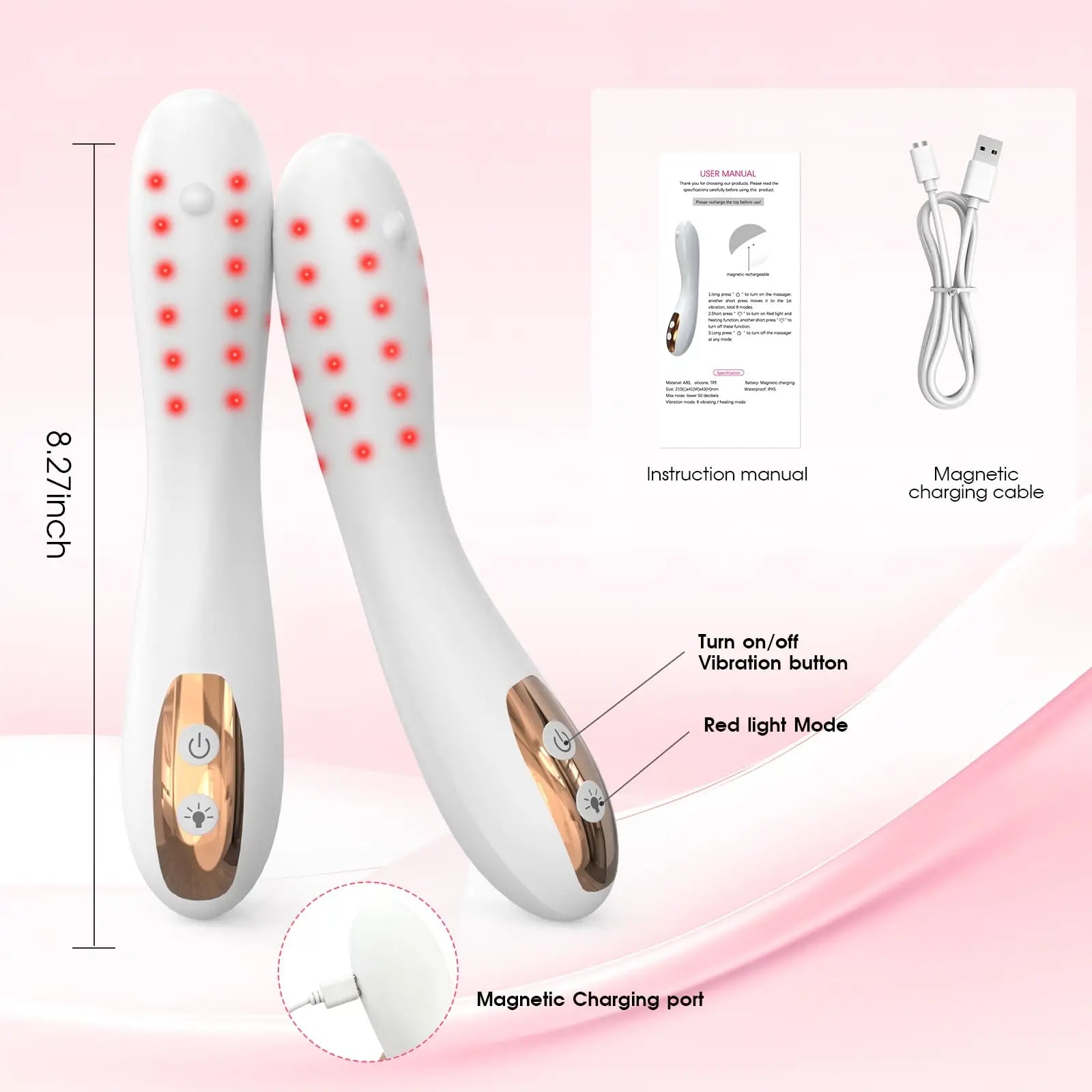 Rotlicht-Phototherapiegerät für Frauen mit Heizfunktion